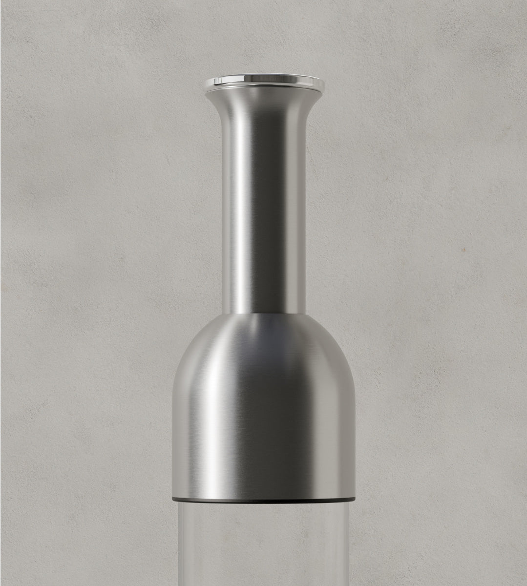 eto wine decanter in stainless satin finish